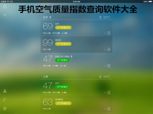 空氣質量指數查詢軟件